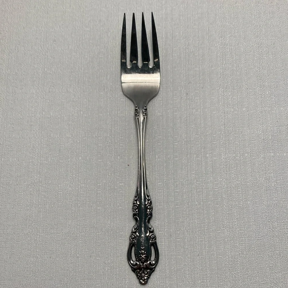 Oneida Community BRAHMS Stainless Glossy Rose Flatware Salad Fork